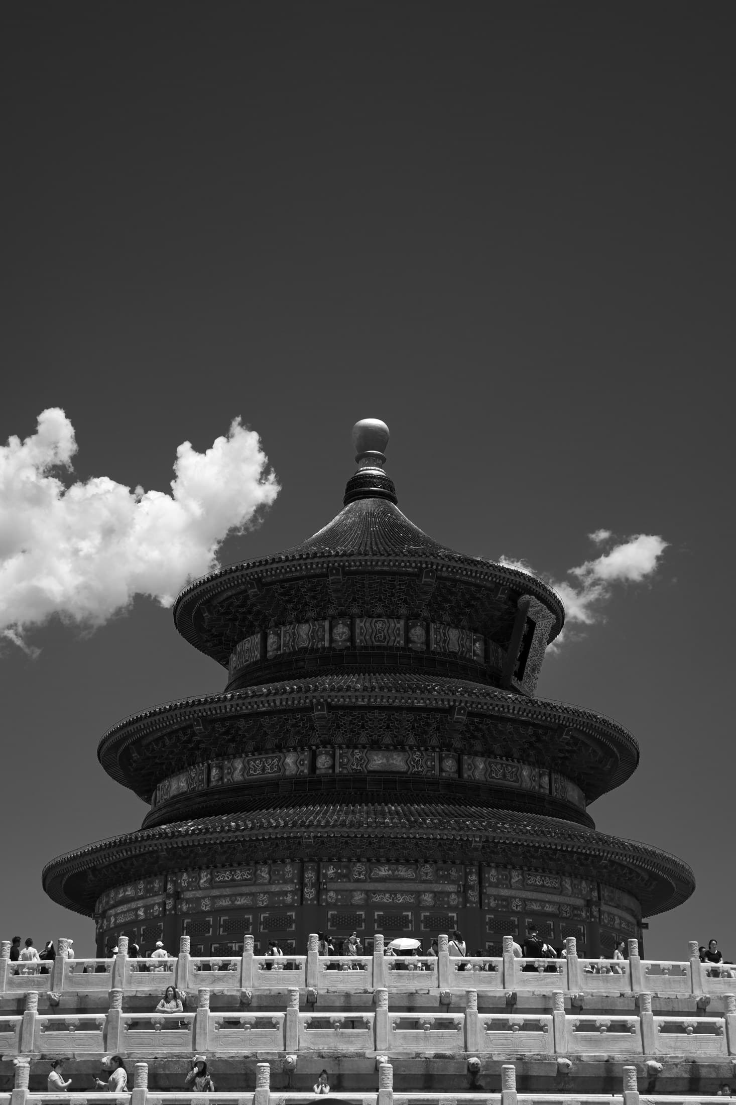 Beijing 08, 2026 — Fotografia digitale, bianco e nero