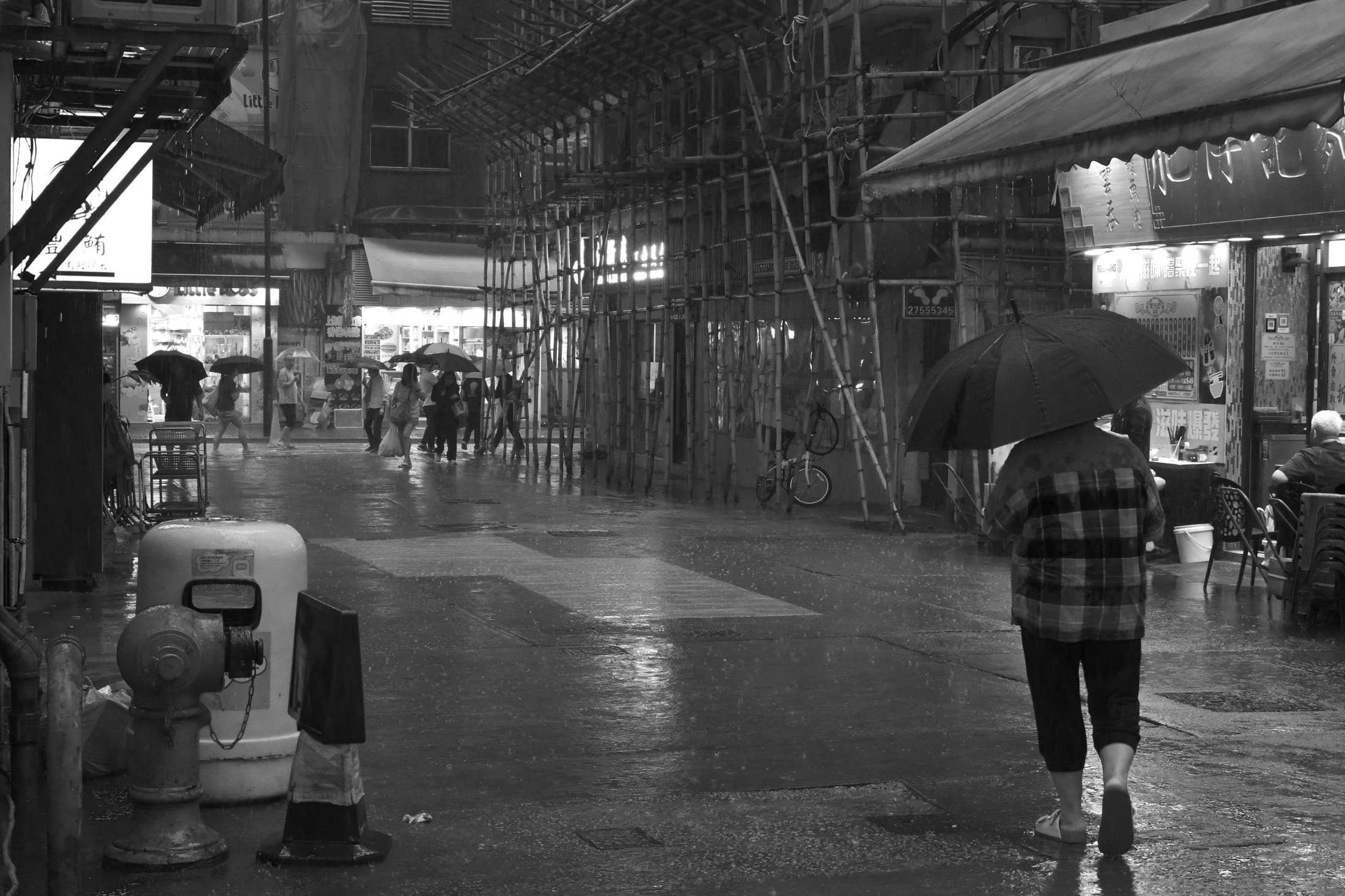 Hong Kong 14, 2026 — Fotografia digitale, bianco e nero