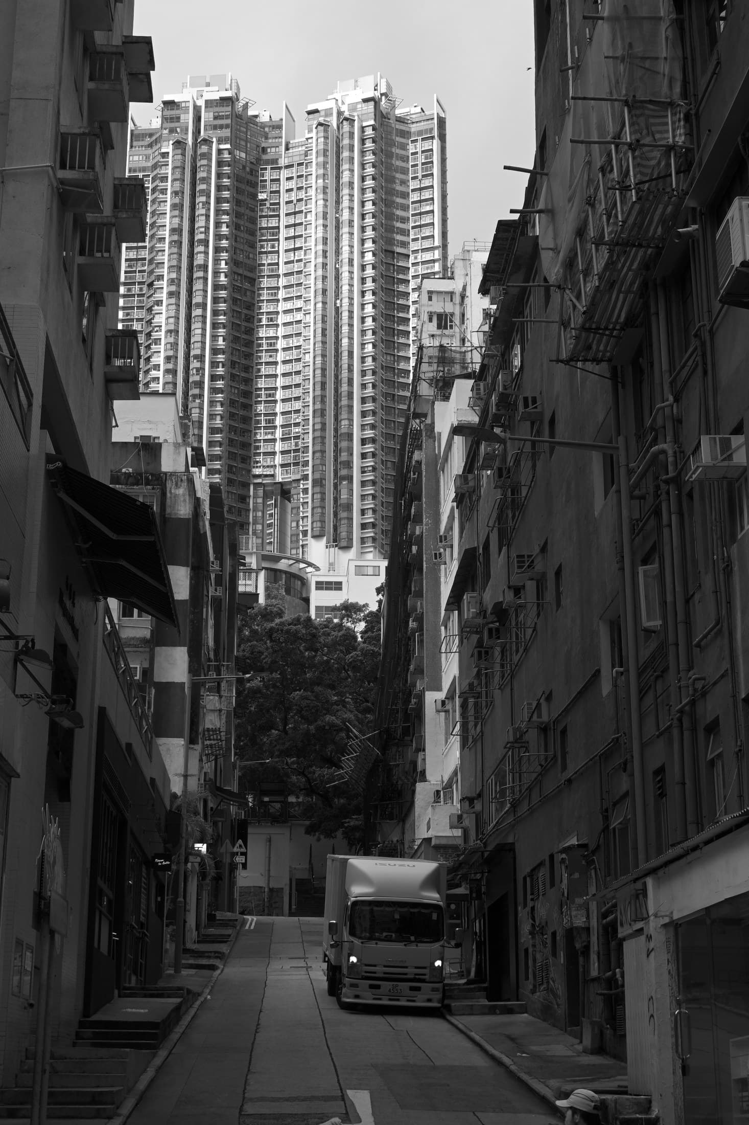 Hong Kong 16, 2026 — Fotografia digitale, bianco e nero