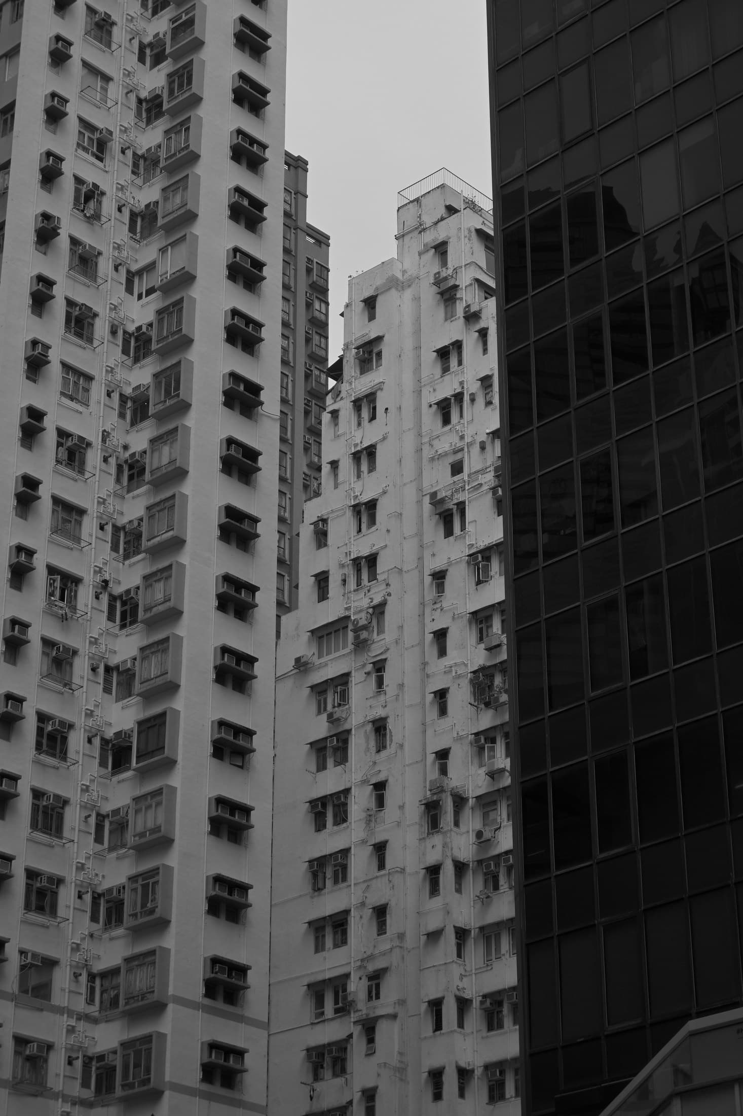 Hong Kong 17, 2026 — Fotografia digitale, bianco e nero