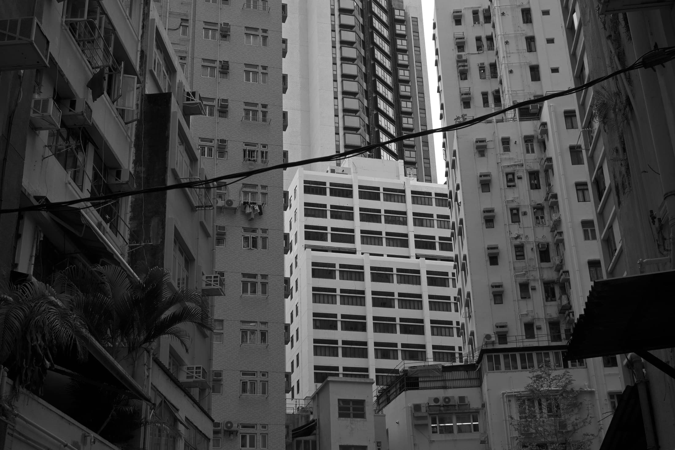 Hong Kong 19, 2026 — Fotografia digitale, bianco e nero