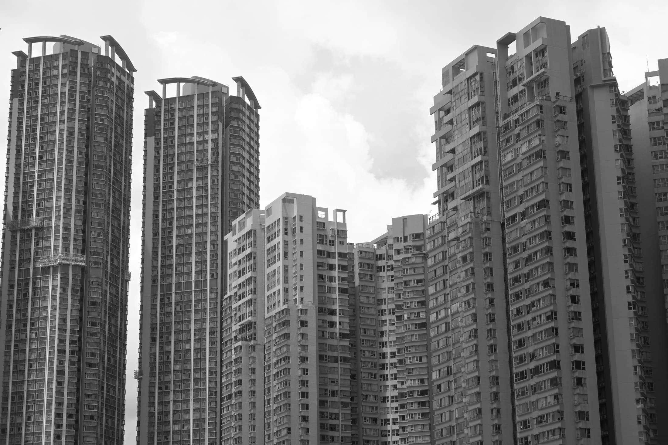 Hong Kong 25, 2026 — Fotografia digitale, bianco e nero