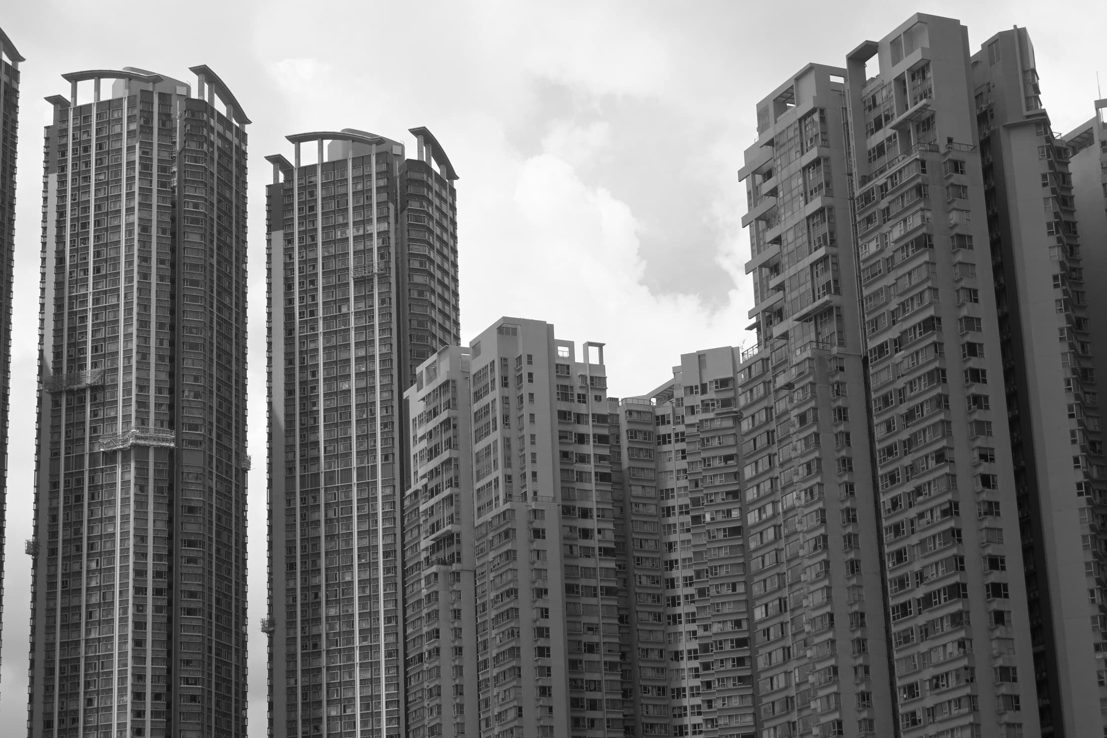 Hong Kong 26, 2026 — Fotografia digitale, bianco e nero